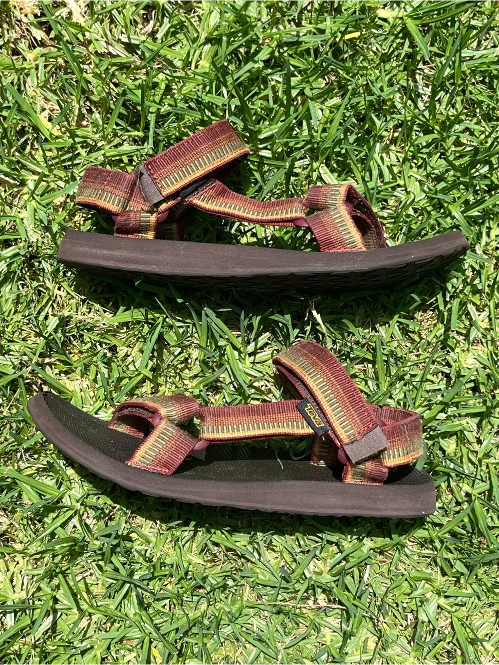 Teva Universal Original Strap Sandals Men 9 Western Aztec Gorpcore Hiking Brown